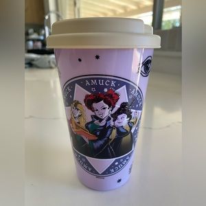 Zak! Designs Hocus Pocus Movie "Amuck Amuck Amuck" Purple Travel Coffee Tumbler